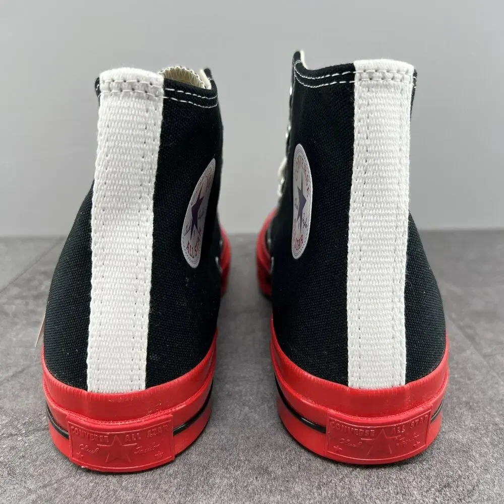 Converse Chuck Taylor All Star 70 Hi Comme Des Garcons Size 8.5 Mens Black Red